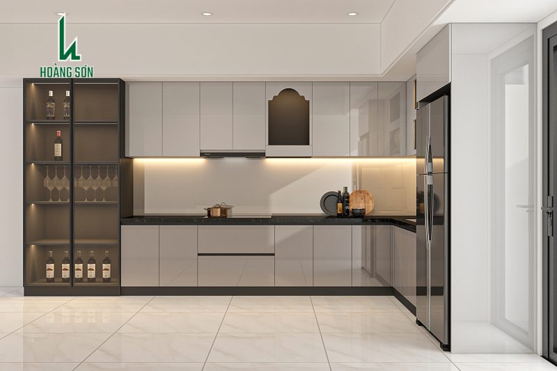 Tủ bếp nhựa Acrylic TB005 