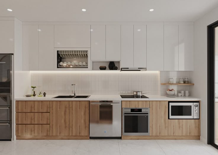 Tủ bếp hiện đại đẹp 